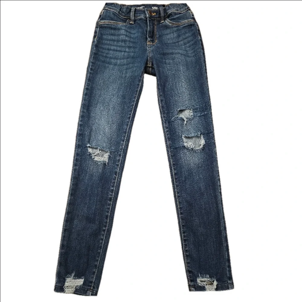 6/$20 Old Navy Medium Wash Ballerina Jeggings Size 12 (Girl)